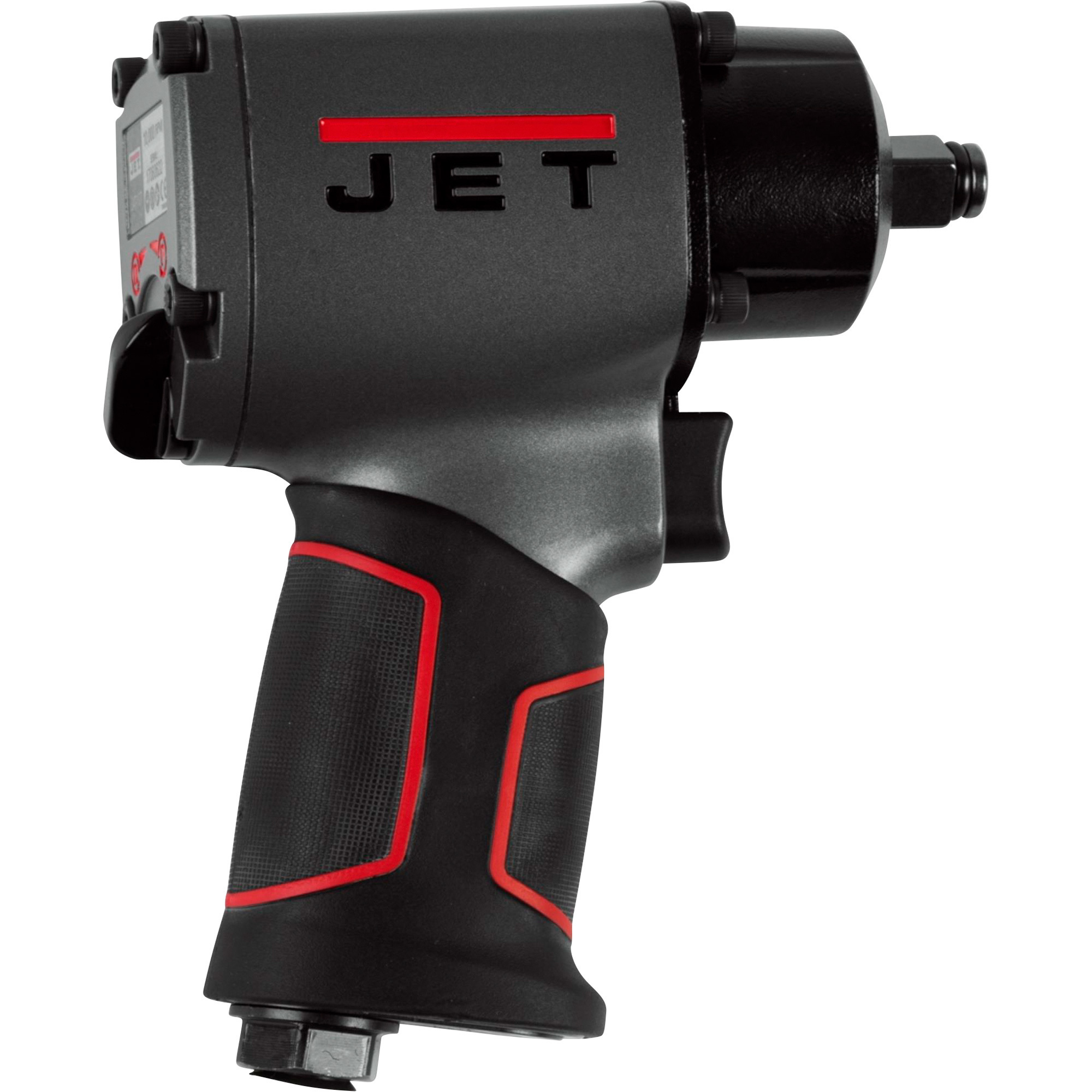 JET Compact Air Impact Wrench, 1/2in. Drive, 4 CFM, 500 Max Torque, Model# JAT-107